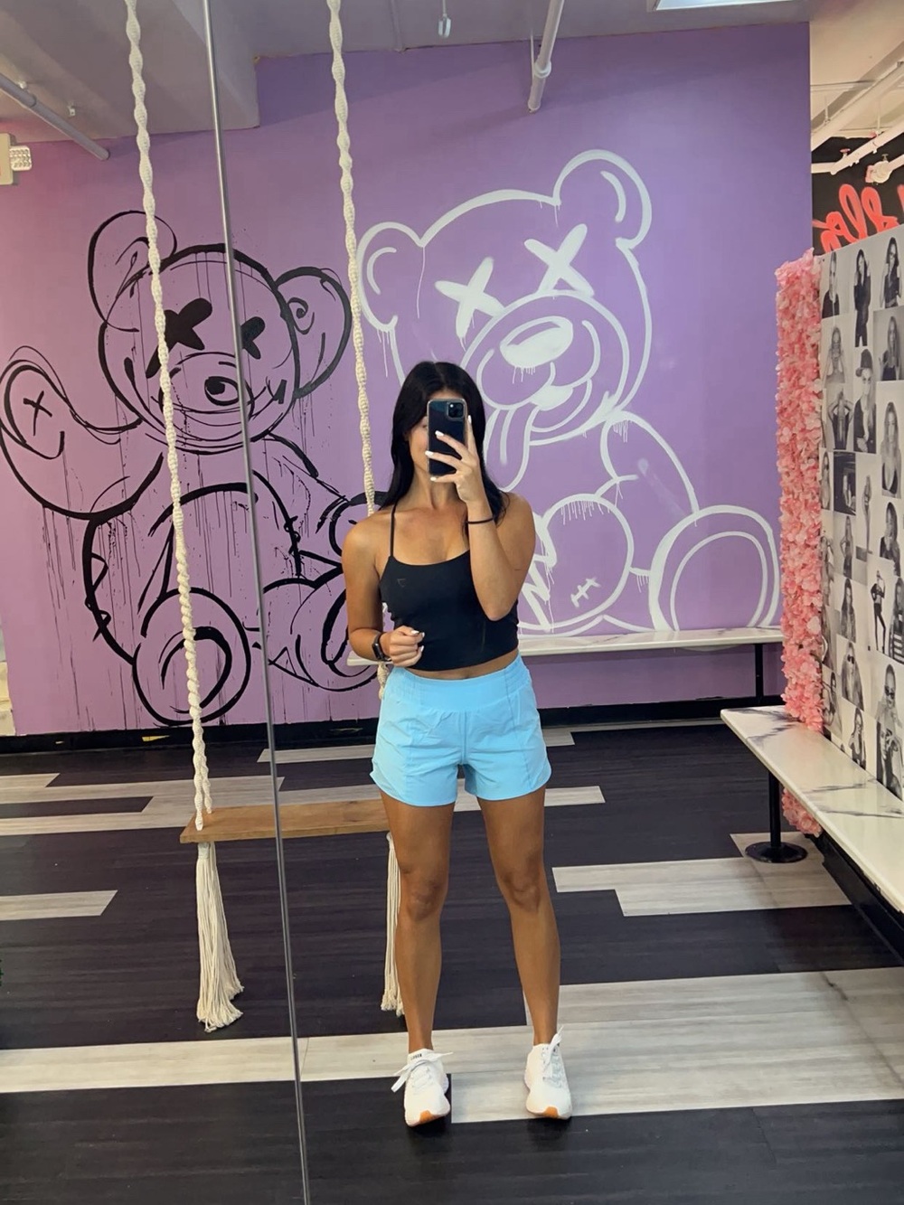 lululemon athletica Light Blue Women's Athletic Shorts